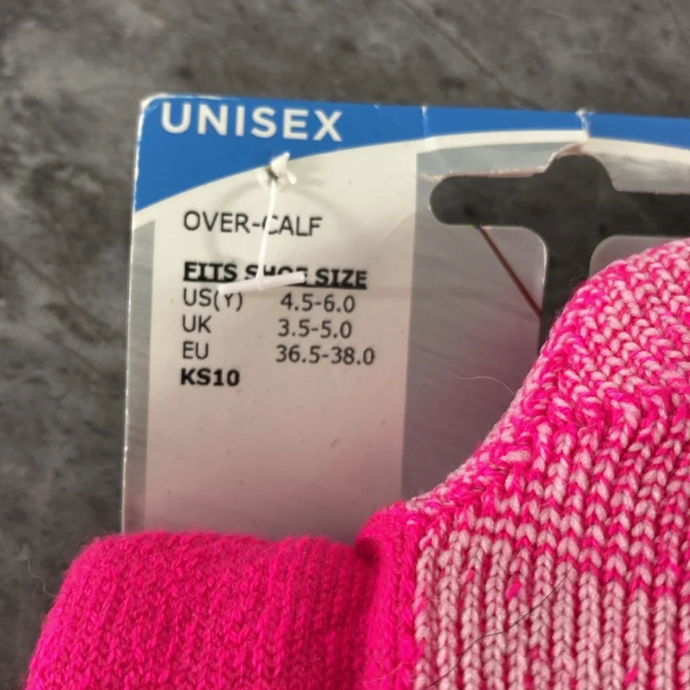 Thorlos Kids Snow Socks Size Youth 4.5 - 6 Pink Beyond Socks‎ Unisex Over Calf